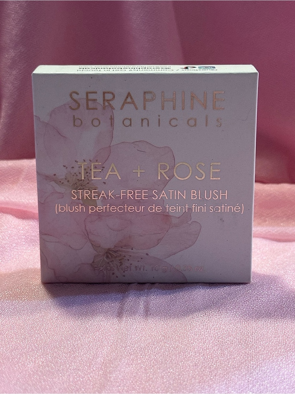 Seraphine Botanicals Tea + Rose Streak-Free Satin Blush